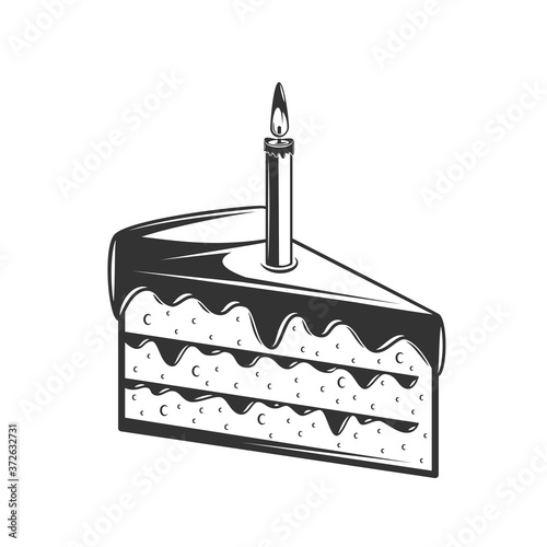 Cake isolated on white background
