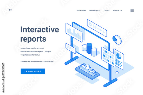 Modern Internet site design about interactive reports