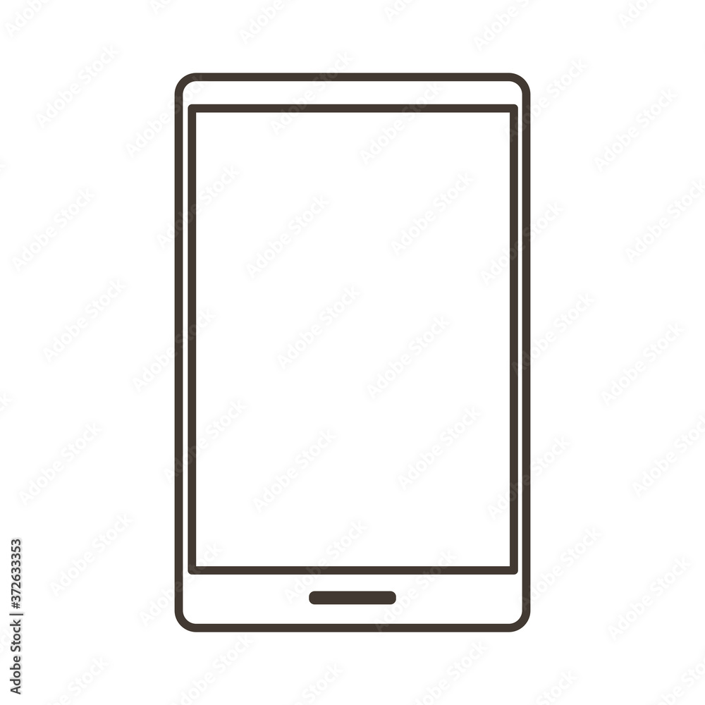 smartphone electronic device line style icon smartphone electronic device line style icon