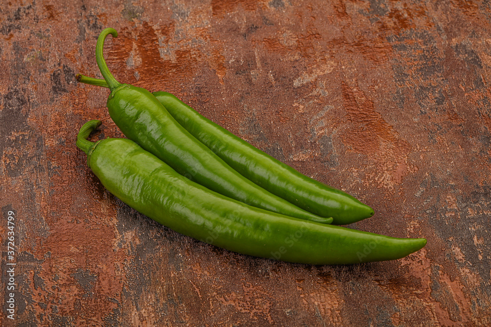 Ripe tasty spicy green pepper Ripe tasty spicy green pepper