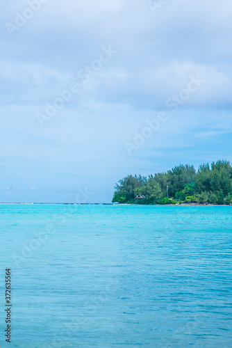 Moorea, French Polynesia: 09/03/2018: landscape of the Beach in Moorea, French Polynesia © Martina
