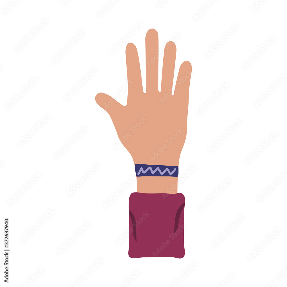 hand human stop protesting flat style icon hand human stop protesting flat style icon