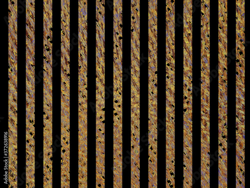 Brown lattice pattern on a black background