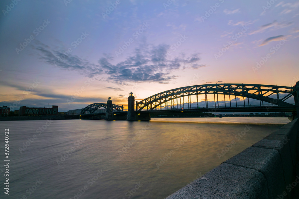 Fototapeta premium Sunset Bridge