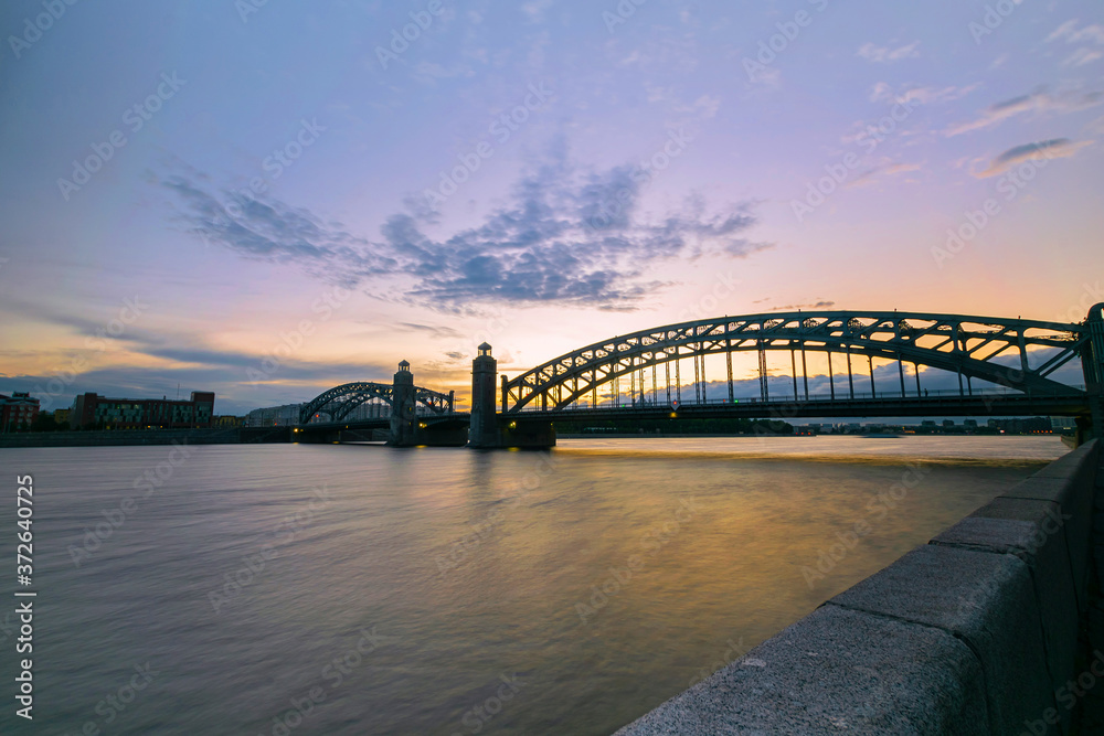 Fototapeta premium Sunset Bridge