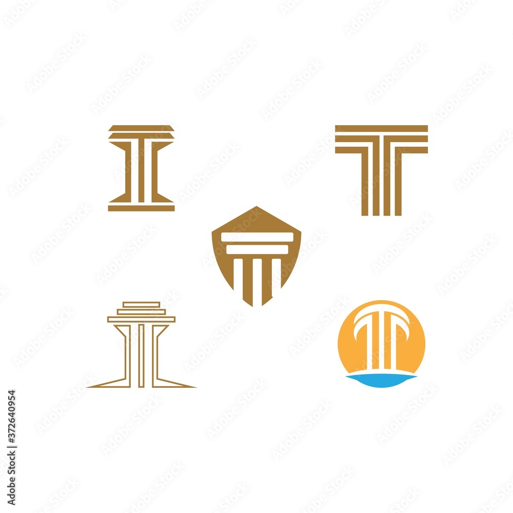 Column icon Logo Template vector Column icon Logo Template vector