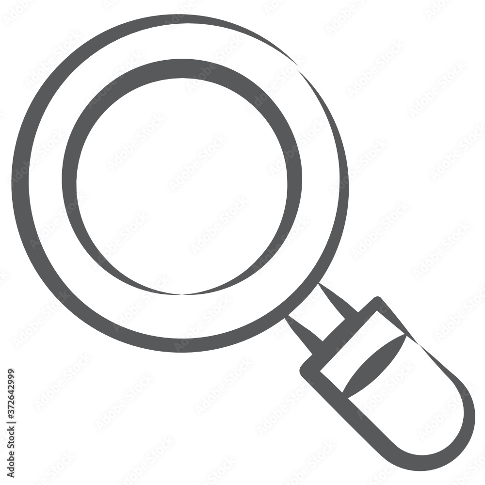 Magnifier icon vector, laboratory equipment in doodle line design
Magnifier icon vector, laboratory equipment in doodle line design
