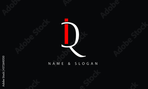 IQ, QI, I, Q abstract letters logo monogram