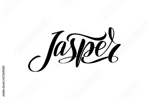 Vector calligraphy illustration isolated on white background.