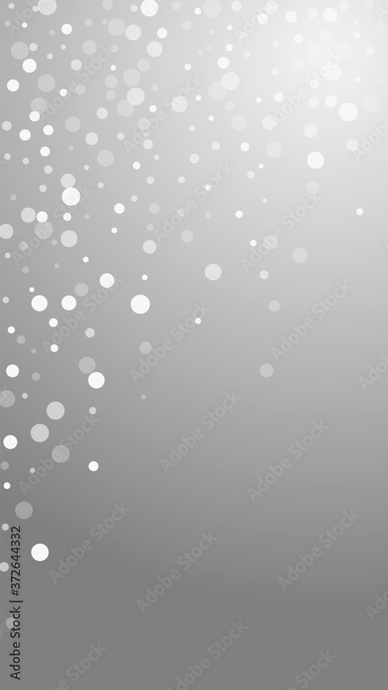 Obraz premium White dots Christmas background. Subtle flying sno