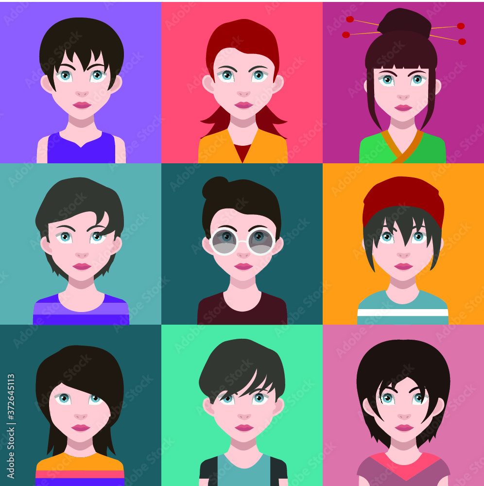 Collection of avatars ( Man and woman Characters ) Collection of avatars ( Man and woman Characters )