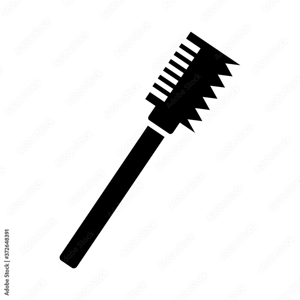 cosmetic hair brush accessory silhouette style icon