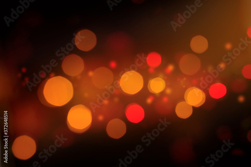 defocus lights on black background