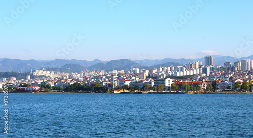View of  Ordu city at Black sea coast