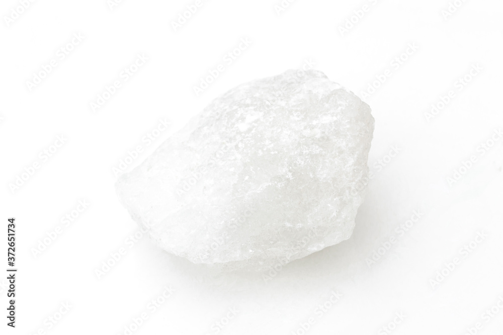 Alum stone isolated on white background.. Alum stone isolated on white background..