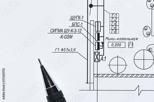 blueprint of the house