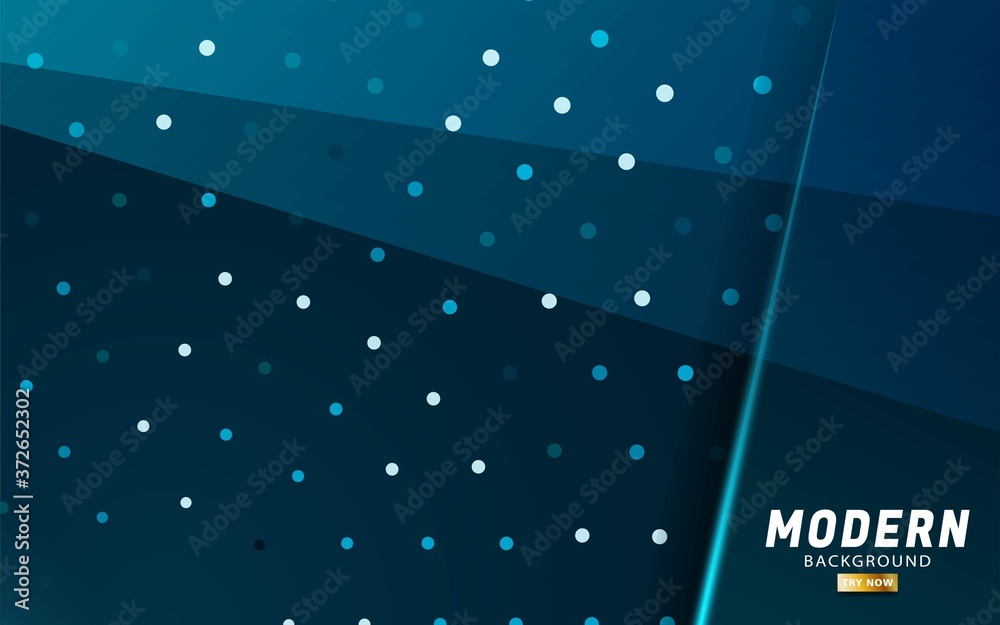 Obraz premium modern abstract premium blue vector background banner design with blue rays and line in dots texture.