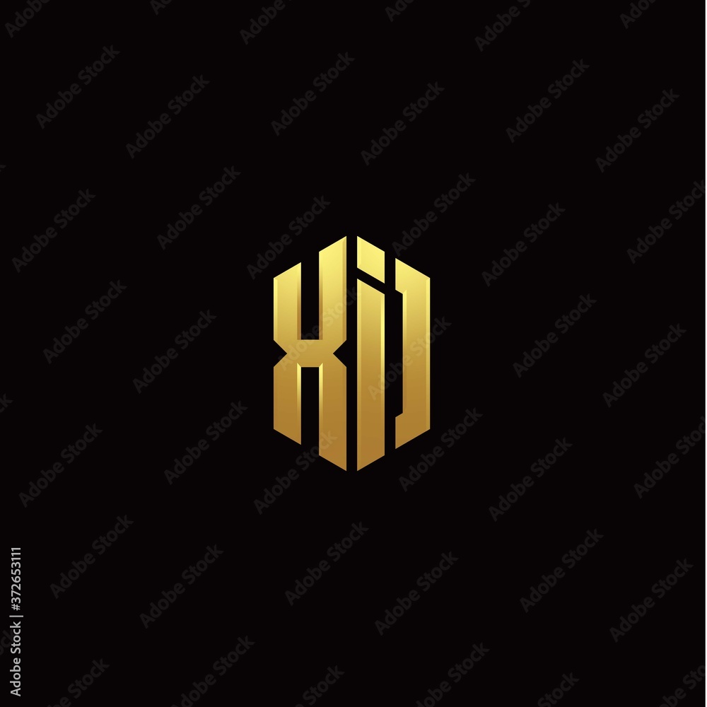 X I modern monogram style initial logo template X I modern monogram style initial logo template