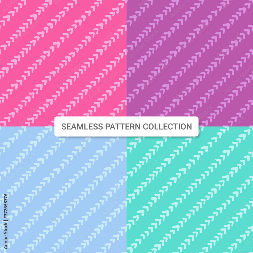 Seamless pattern with arrow shapes, vector illustration