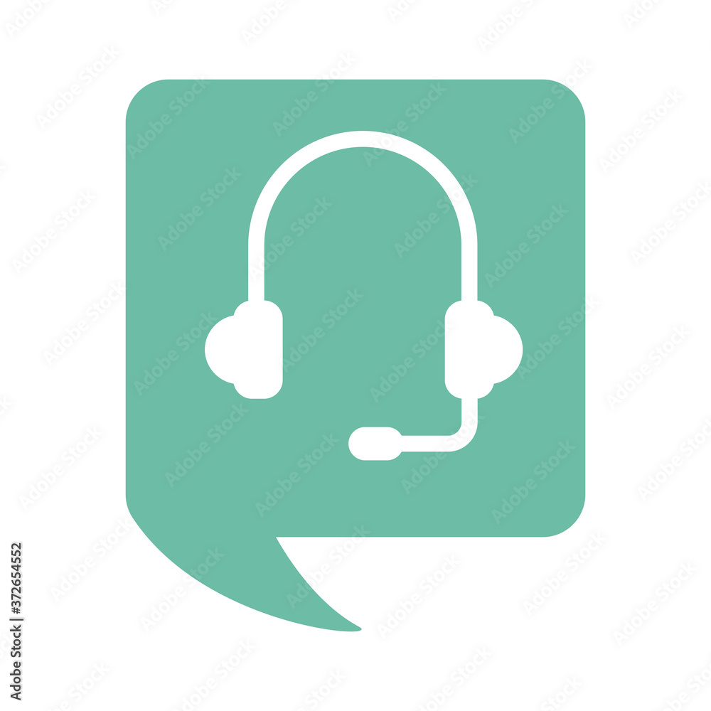 headset audio device flat style icon headset audio device flat style icon