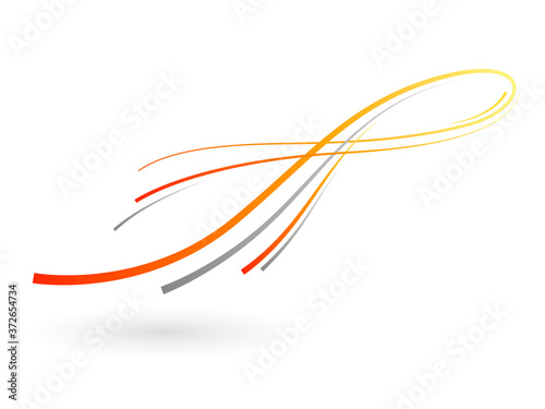 abstract wavy background. Wavy lines on white background