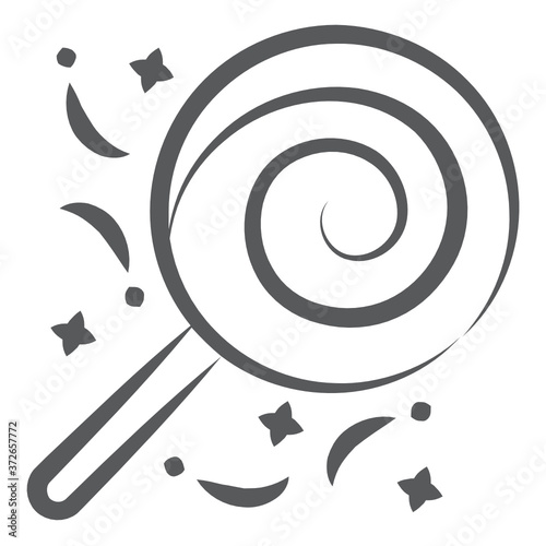 
Swirl lollipop vector style, confectionery kids food vector 
