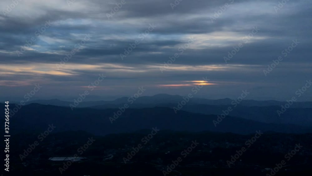 Time-lapse aerial photography of sunrise and sunset Time-lapse aerial photography of sunrise and sunset