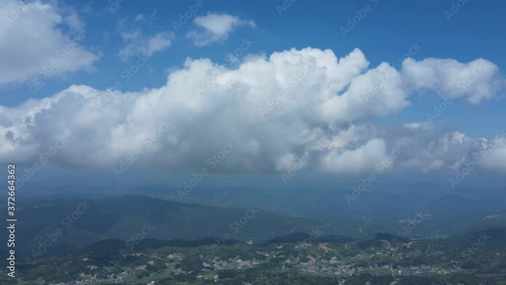 Time-lapse drone shots of clouds in the sky Time-lapse drone shots of clouds in the sky
