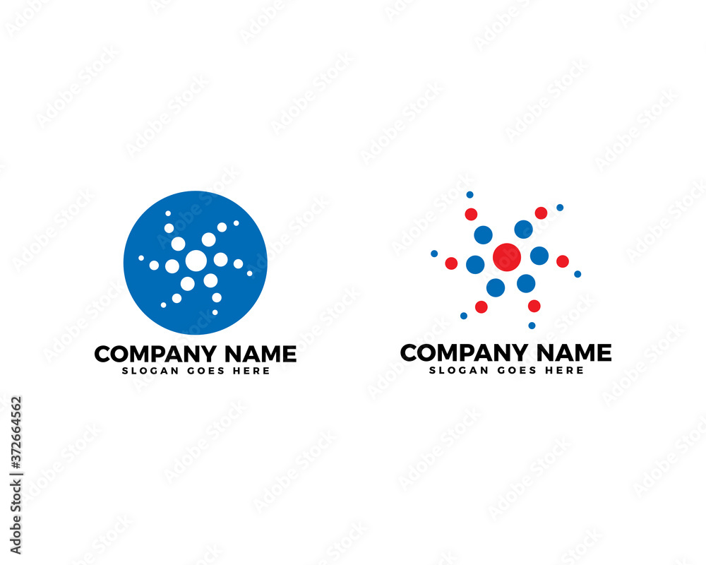 Set of Cell vector logo, Bio molecular laboratory symbol Set of Cell vector logo, Bio molecular laboratory symbol