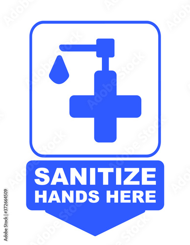 please use hand sanitizer sign	