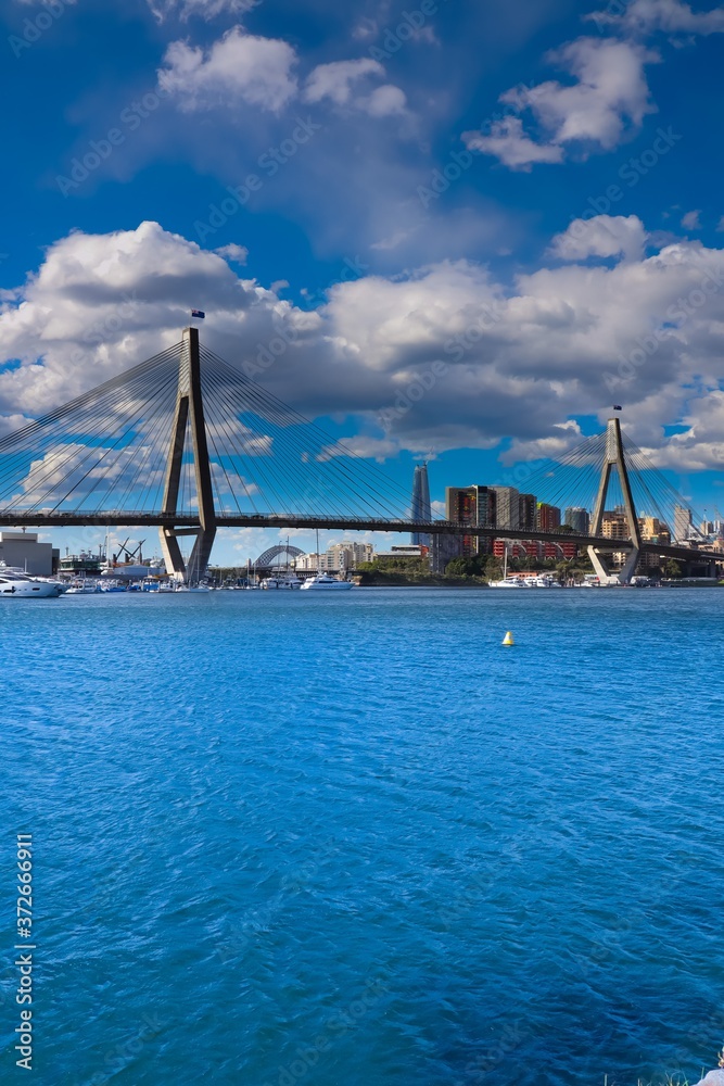 Fototapeta premium Panoramic View of Sydney CBD Skyline and the Harbour foreshore 