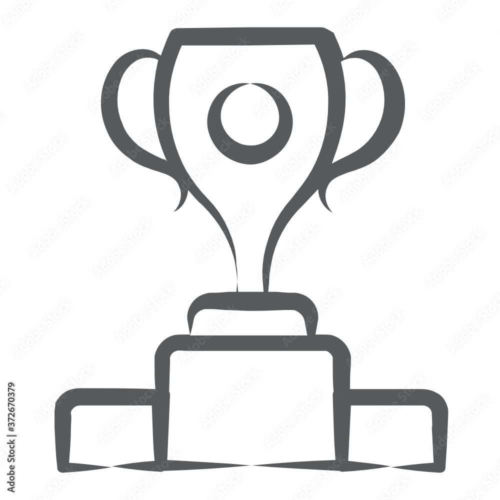 Trophy icon design, winning cup in editable style
Trophy icon design, winning cup in editable style