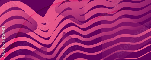 Color Flow Wave. Pink Gradi...