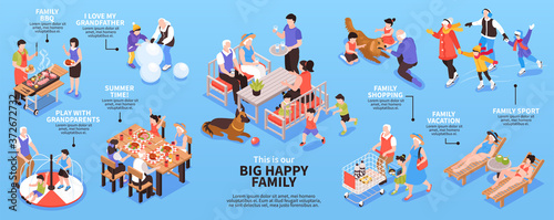 Big Happy Family Infographics