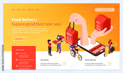  Food Delivery Website Design