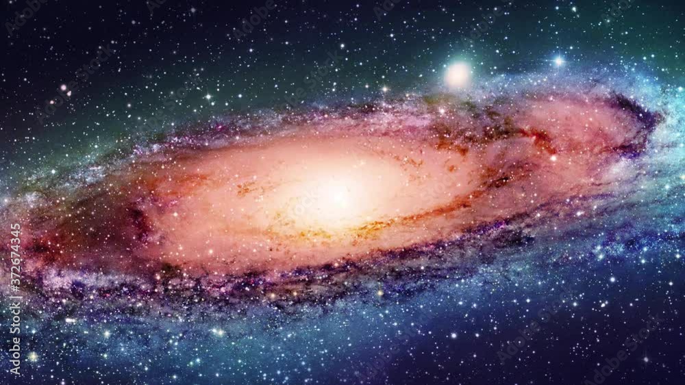 Nebula clouds and black holes in deep space