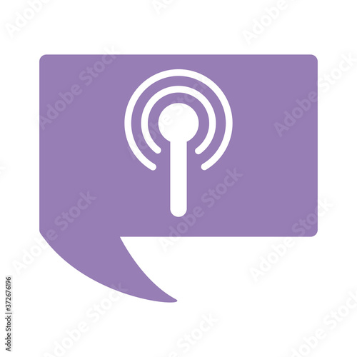 antena wifi signal flat style icon