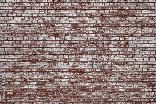 stary mur z czerwonej cegły