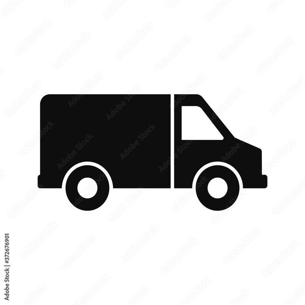 Delivery, car icon suitable for info graphics, websites and print media. Colorful vector, flat icon, clip art.