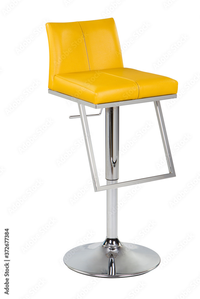 Modern bar chair on a white background . Modern bar chair on a white background .