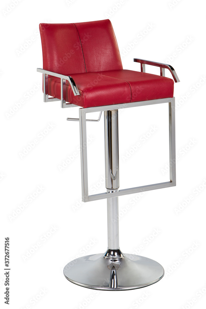Modern bar chair on a white background . Modern bar chair on a white background .