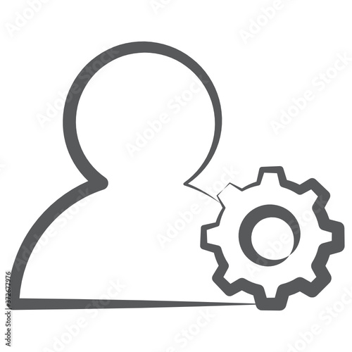 
Avatar with gears showing administrator icon
