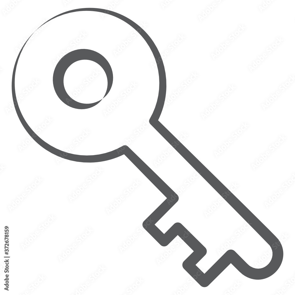 Door key icon in hand drawn vector style
Door key icon in hand drawn vector style