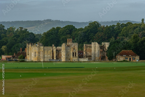 August walk around Cowdray Park, West Sussex, England, UK photo