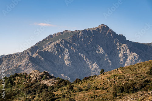 Monte Padro mountain in Corsica