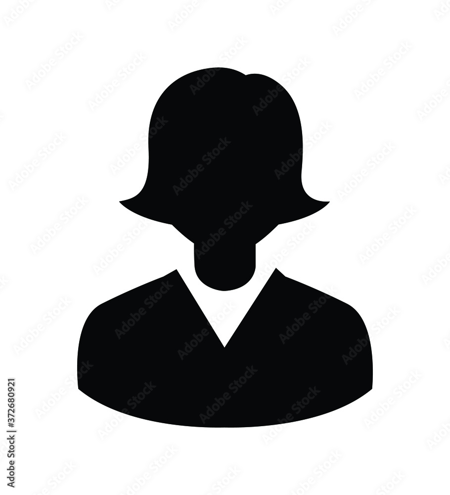 User icon woman female vector flat person profile avatar vector illustration isolated on white eps 10 User icon woman female vector flat person profile avatar vector illustration isolated on white eps 10