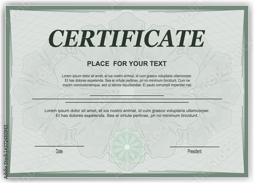 Design elements. Guilloche elements for make diploma or certificate.