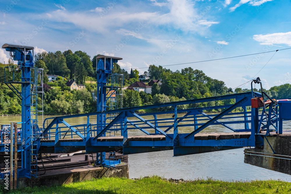 Anlegestelle für Donau Fähre Anlegestelle für Donau Fähre
