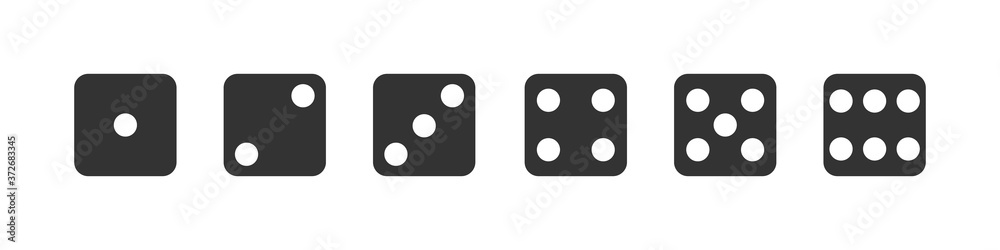set of the parties dices in flat, vector set of the parties dices in flat, vector