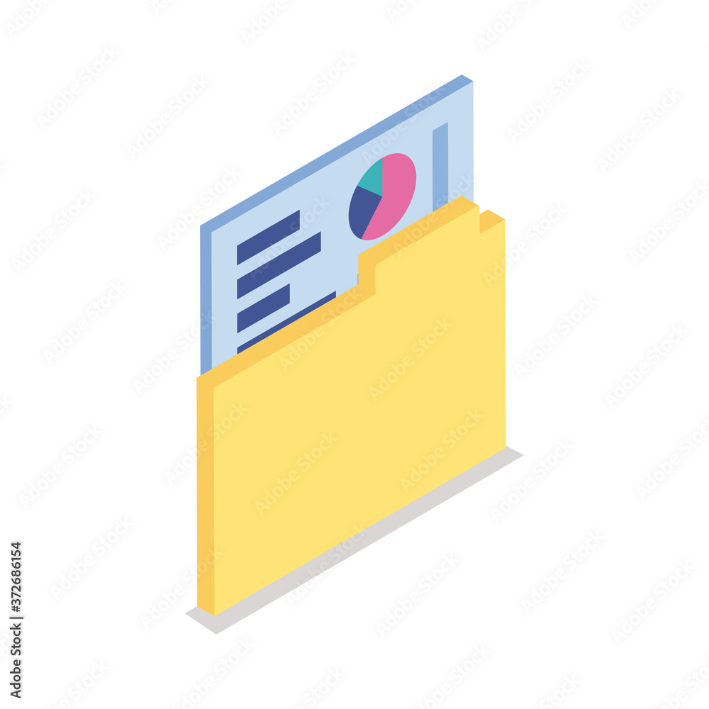 folder document isometric style icon